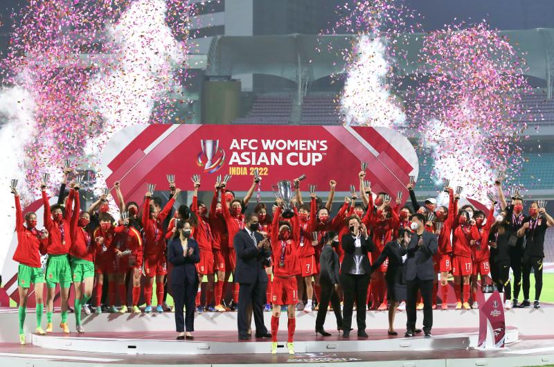 中国女足再发力，锁定亚洲杯冠军！的简单介绍